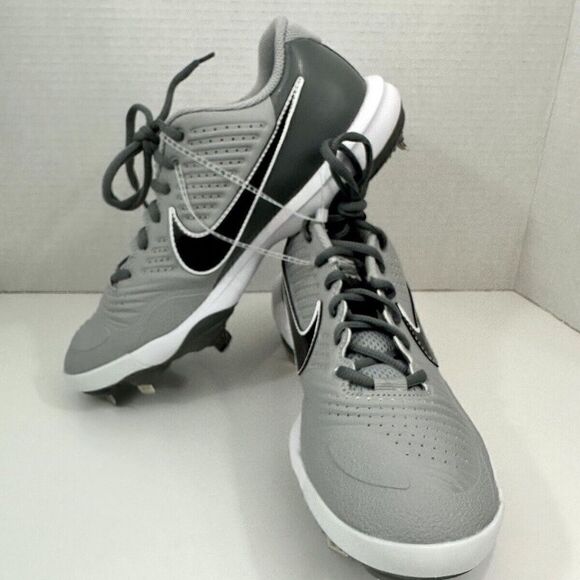 Nike Men's Alpha Huarache 3 Low Baseball Cleats in Light Smoke Grey, Size 7 - Picture 8 of 8
